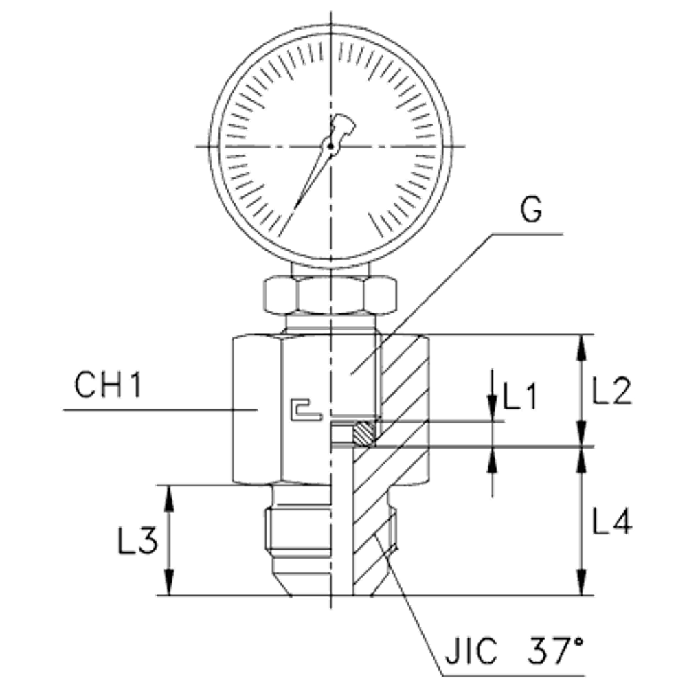 Соединение GS D08 BSP 1/2 - JIC 1/2