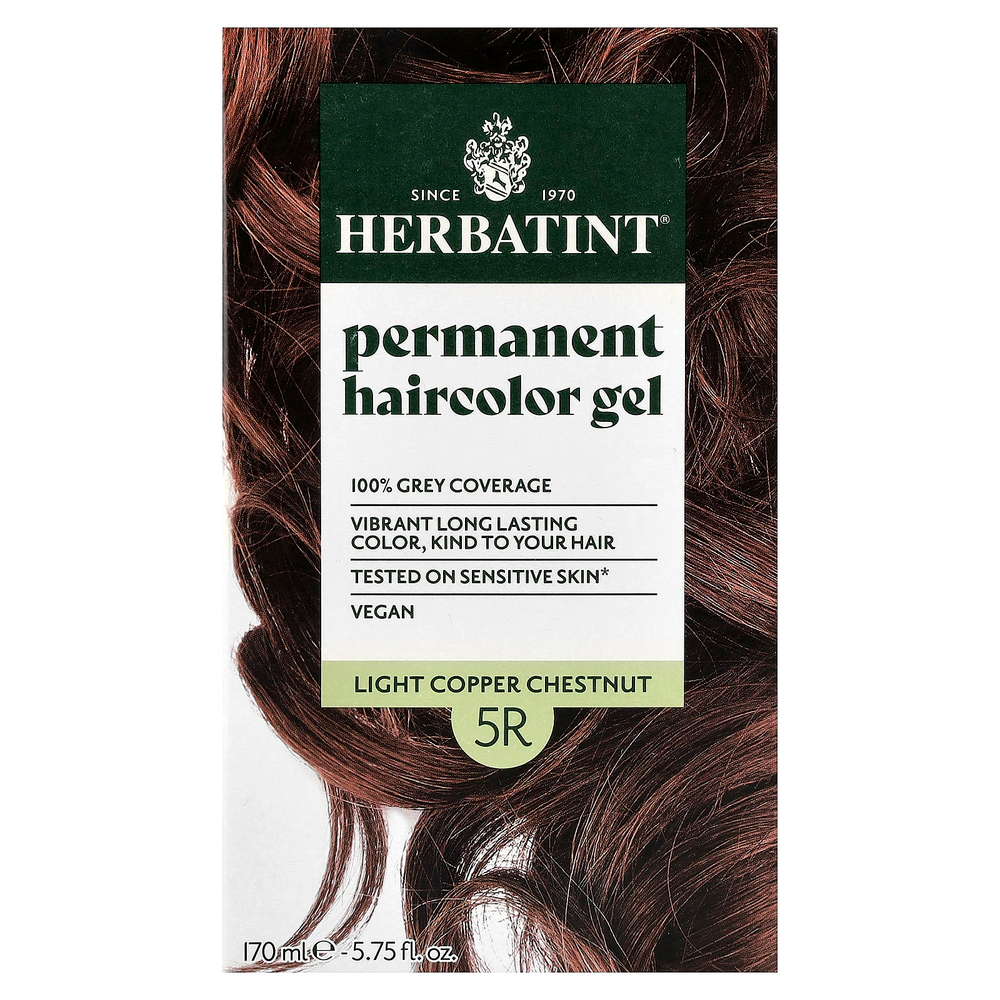 Herbatint, Стойкая гель-краска для волос, 5R, светло-медный каштан, 170 мл (5,75 жидк. унц.)