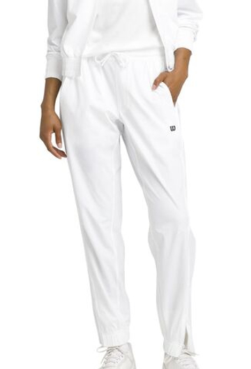 Женские теннисные брюки Wilson Team Warm-Up - bright white