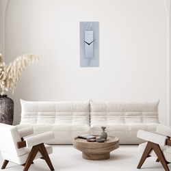 Настенные часы NeXtime Dali, стекло, 30 см, серые