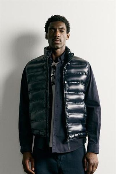ЛЕГКИЙ СТЕГАНЫЙ ЖИЛЕТ WATER REPELLENT — ZARA
