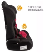 Детское автомобильное кресло ZLATEK "Atlantic" "ZL513" красный гламур lux, 9-36 кг, 1-12 лет