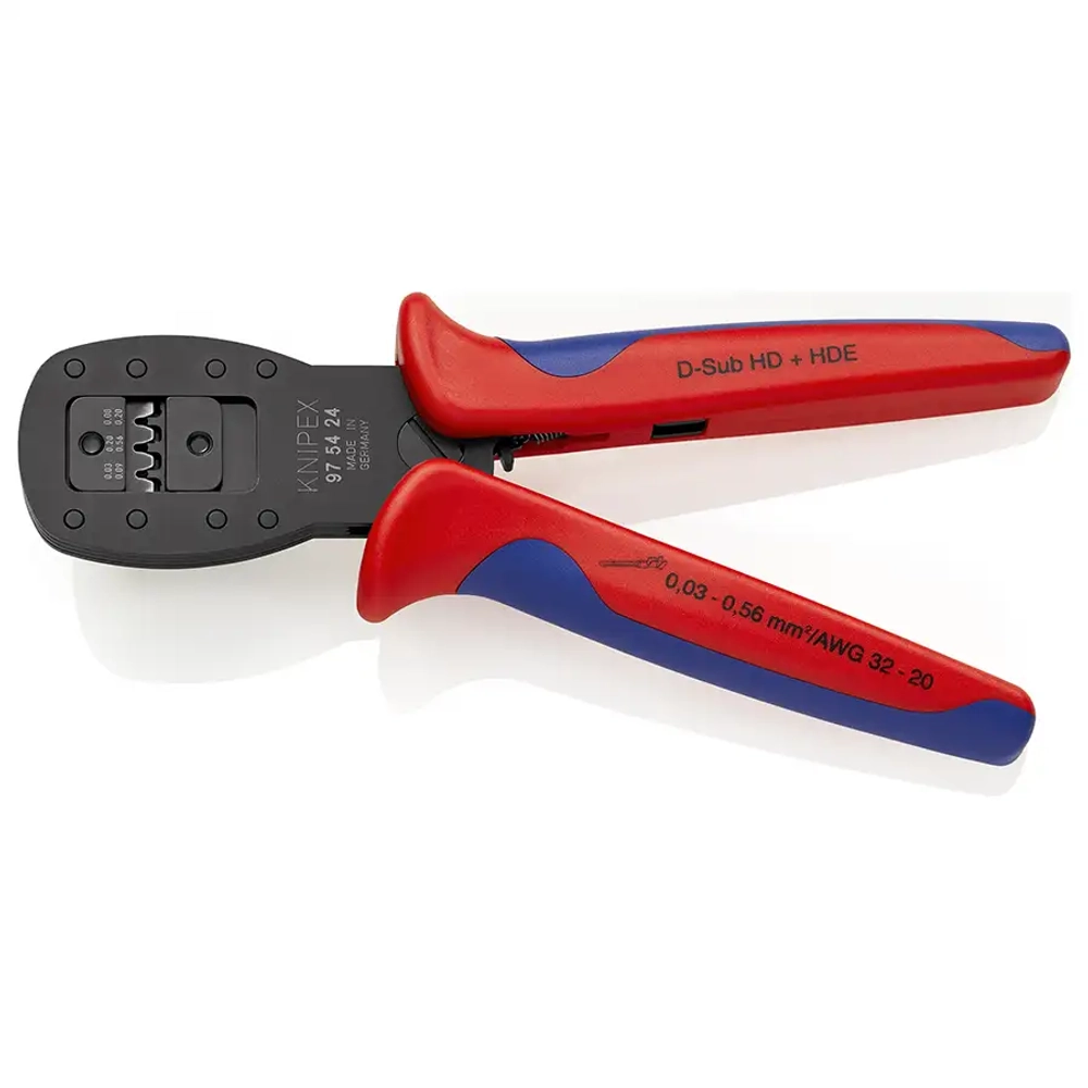Обжимные клещи для миниатюрных штекеров чернёные 190 мм Knipex 97 54 24
