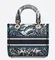Сумка Dior Lady D-lite, модель среднего формата синий