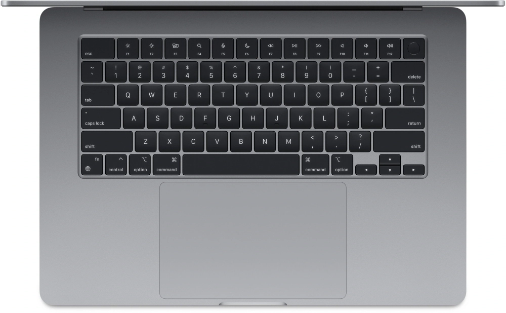 Ноутбук Apple MacBook Air A3114 M3 8 core 16Gb SSD256Gb/10 core GPU 15.3" Liquid Retina (2880x1864) macOS grey space WiFi BT Cam (MC9D4LL/A)