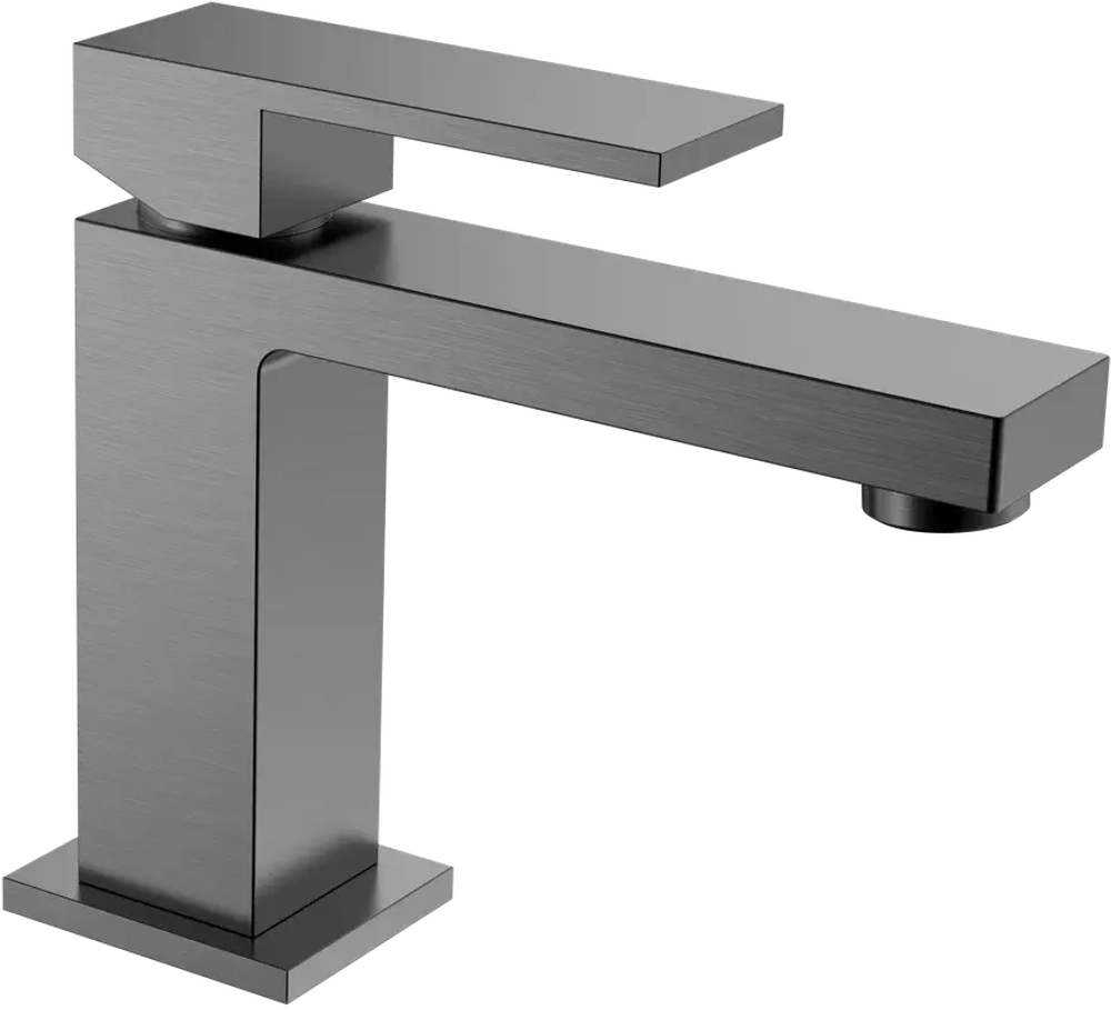 Cмеситель для умывальника Qubic Matt Gun Metal