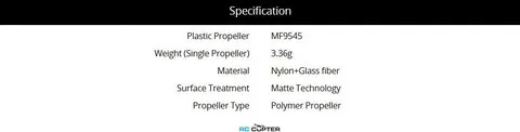 Пропеллер нейлоновый складной T-Motor MF 9.5x4.5 II (пара) air 355