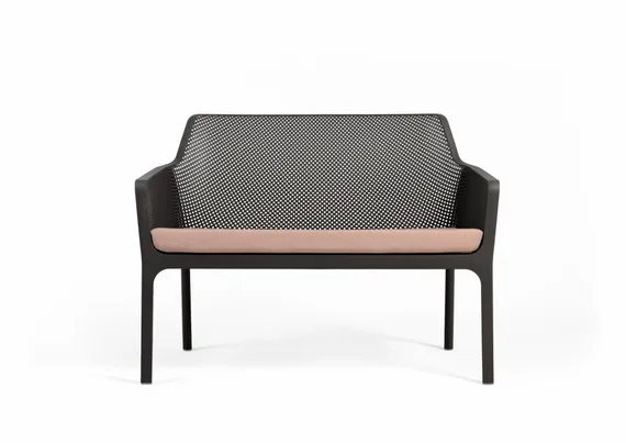 Подушка для уличного дивана Net Bench, розовая