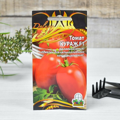 ТОМАТ Кураж F1 (0,1г) ультраскороспелый Цв.пак. (10шт)