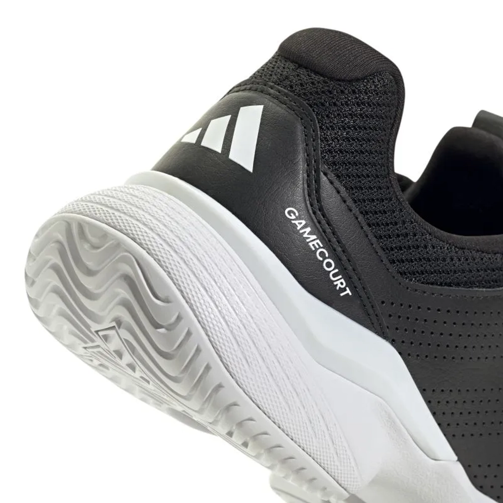 Мужские кроссовки теннисные Adidas GameCourt 3 Synthethic Leather M - core black/core black/footwear white