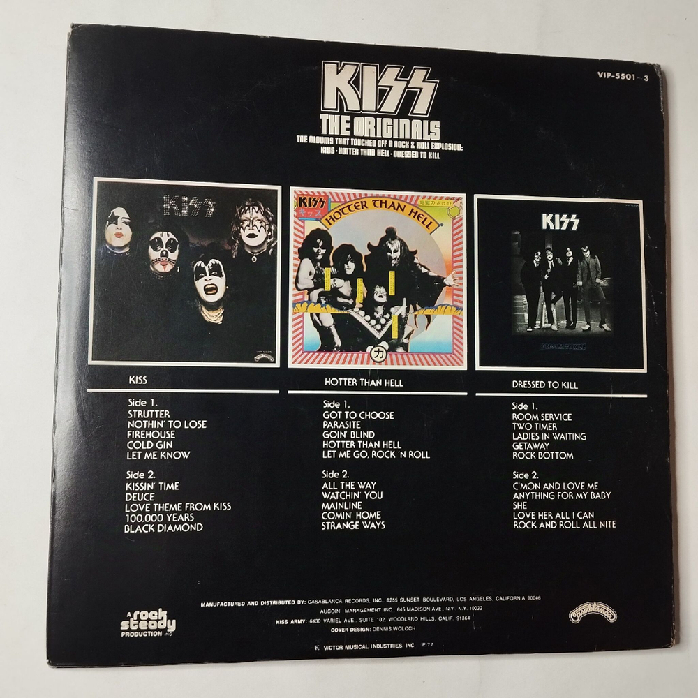 Винтажная виниловая пластинка LP Kiss The Originals (Japan 1977) (No Obi) VIP-5501