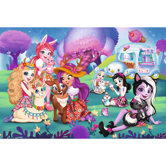 Puzzle "24 Maxi" - Cheerful Enchantimals world / Mattel Enchantimals