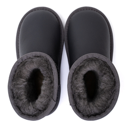 UGG Kids Classic Short Metallic Grey