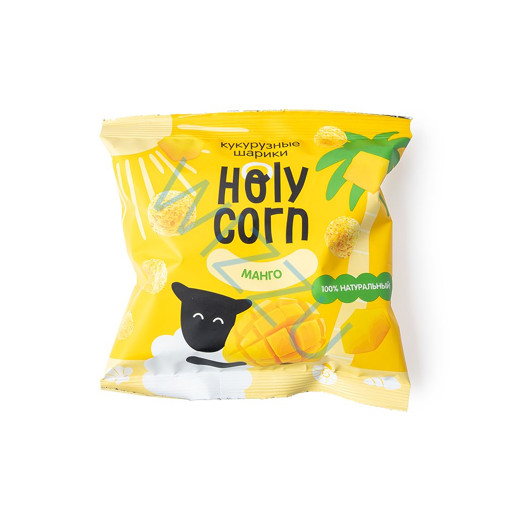 Кукурузные снеки Holy Corn 30г Манго