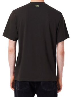 Мужская теннисная футболка Lacoste Print Cotton - brown
