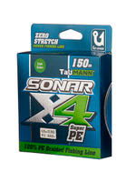 Плетеный шнур для рыбалки TauMANN Sonar PE X4 150m #1.2 (0.18mm) Yellow