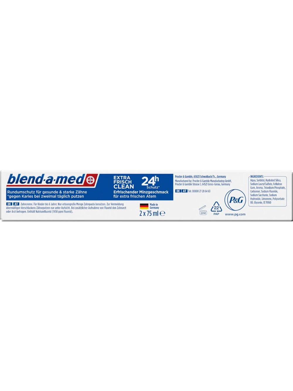 blend-a-med зубная паста "Extra Fresh Clean" (2x75 мл), 150 мл