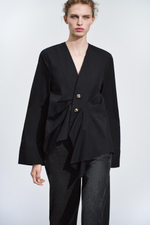 РУБАШКА СО СКЛАДКАМИ ZW COLLECTION — ZARA