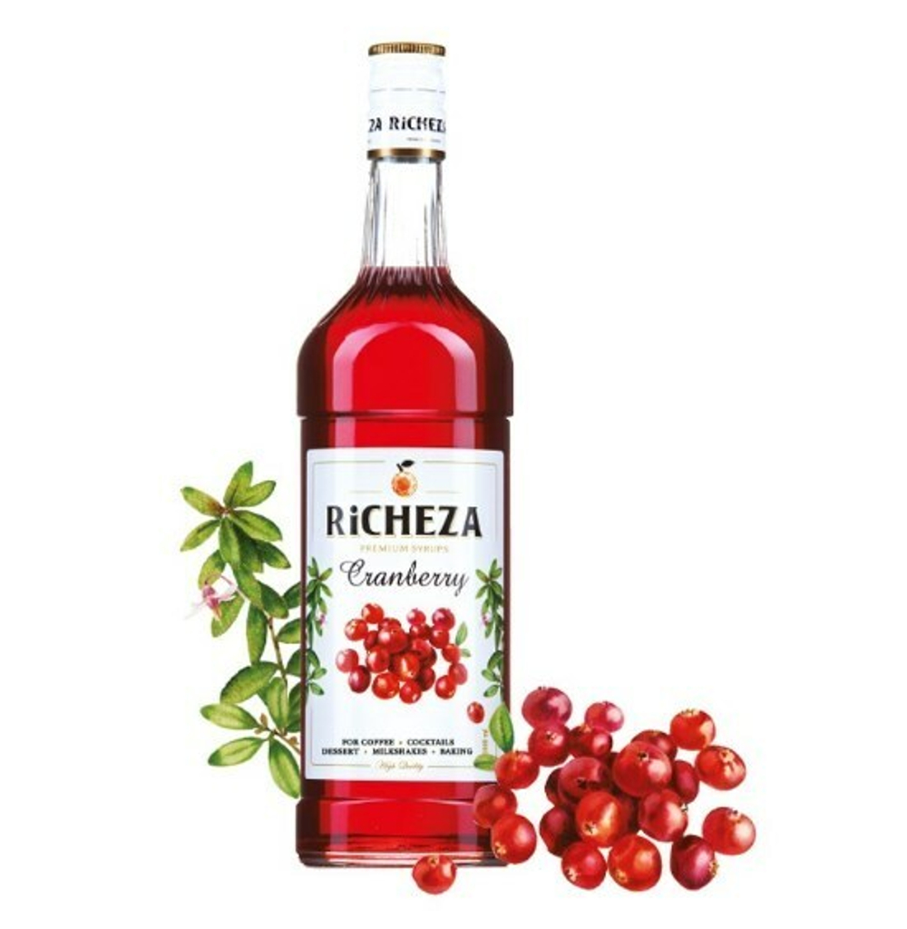 Сироп RiCHEZA Клюква стекло (1л)
