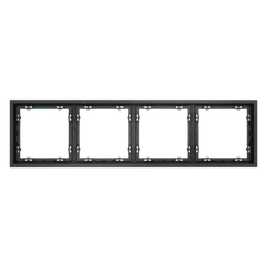 Рамка пластиковая на 4 поста Voltum S70 Графит VLS100407