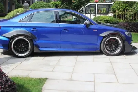Карбоновые боковые юбки для AUDI S3 A3 2013 - 2016 Ауди аэродинамический обвес