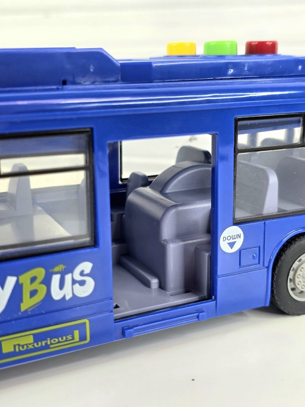 Игровая машинка Автобус со светом и звуком синий (202388598)