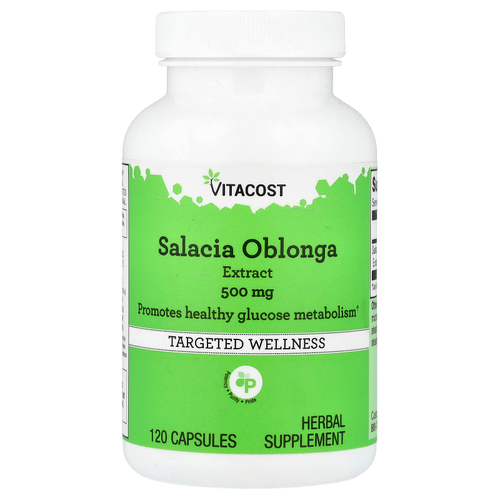 Vitacost, экстракт шалфея (Salacia oblonga), 500 мг, 120 капсул