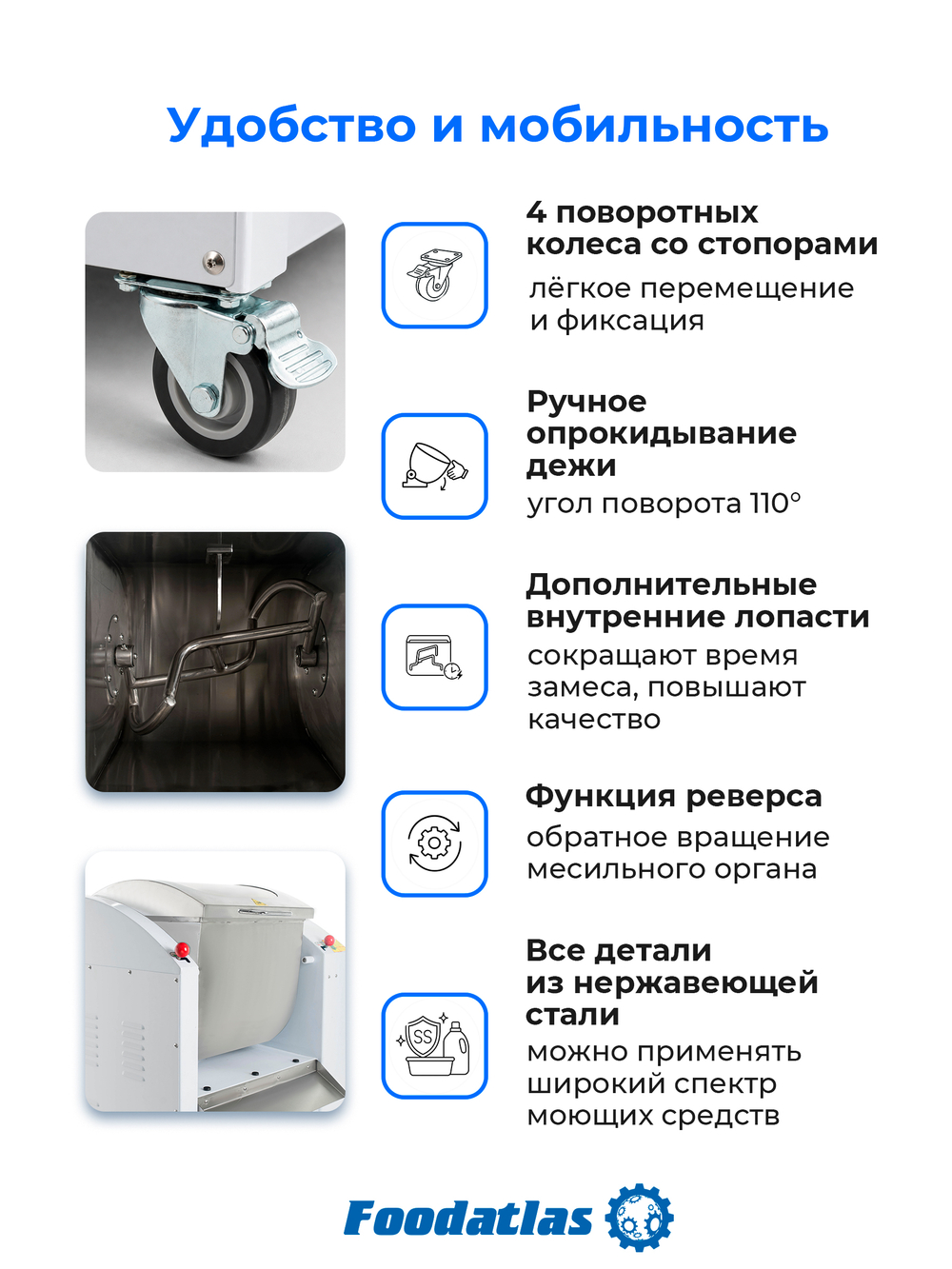 Машина тестомесильная WHM(H)-25 Foodatlas (220V)