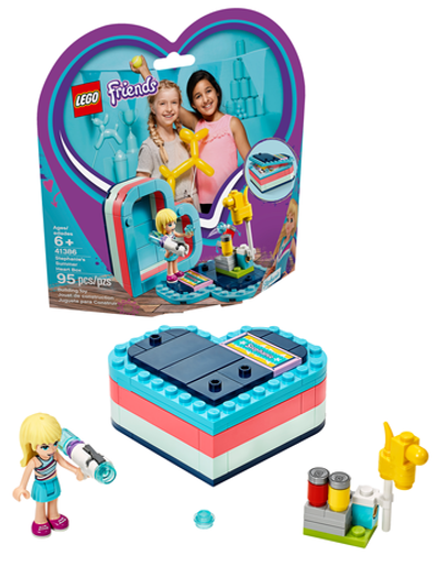 Конструктор Лего Френдс Летняя шкатулка-сердечко для Стефани 41386 | LEGO Friends Stephanie’s Summer Heart Box 95 дет 6+