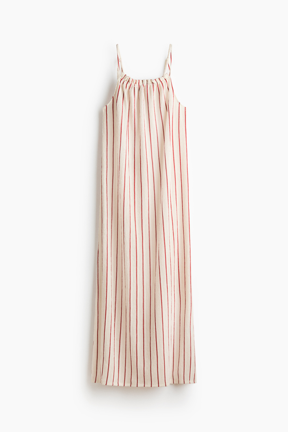 Платье на завязывающихся бретелях из жатой ткани - H&M