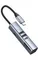 Мультипорт Gurdini JT418-A Type-C to 1xUSB 3.0 1xUSB 2.0 HDMI MicroSD SD Type-C PD Серый