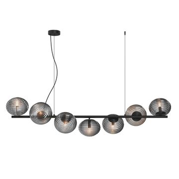 Подвесной светильник 7*Е14 MOD268PL-07B чёрный Reels Maytoni