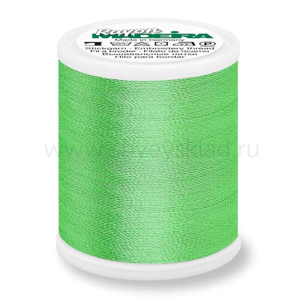 Нитки вышивальные вискоза Madeira Rayon №40, 1000 м, цв. 1101, 9841, 5 катушек