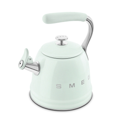 Чайник со свистком 2.3л Smeg пастельный зеленый