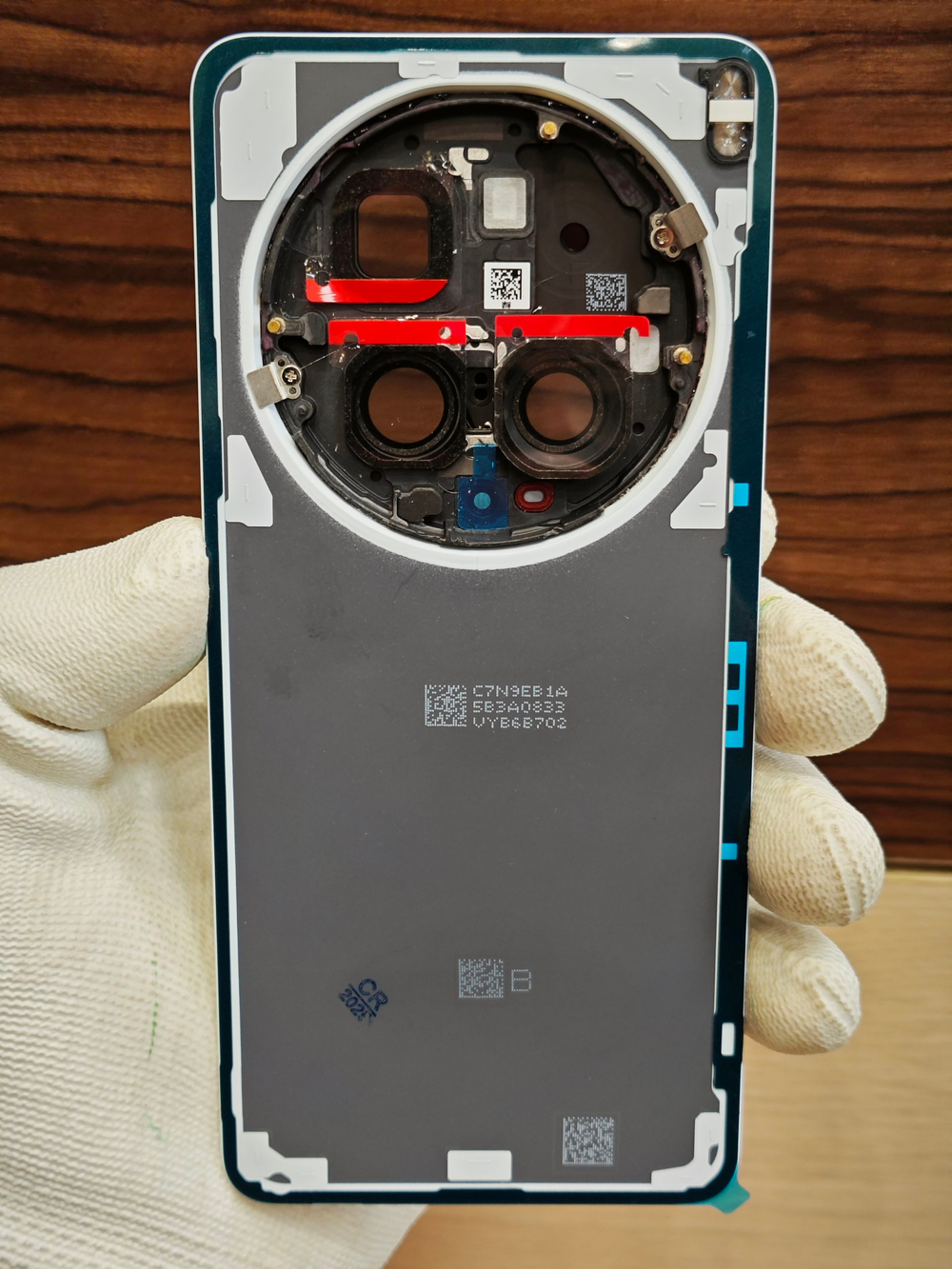 Задняя крышка OPИГИHAЛ для VIVO X300 Ultra (V2562) - задняя стеклянная панель. Цвет: Белый / White