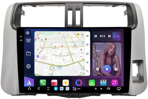 Магнитола для Toyota Land Cruiser Prado 150 2009-2013 (правый руль) - FarCar S500-TS20 монитор 9.5" 2K QLED на Android 14, Быстрейшая, CarPlay, 4G SIM-слот