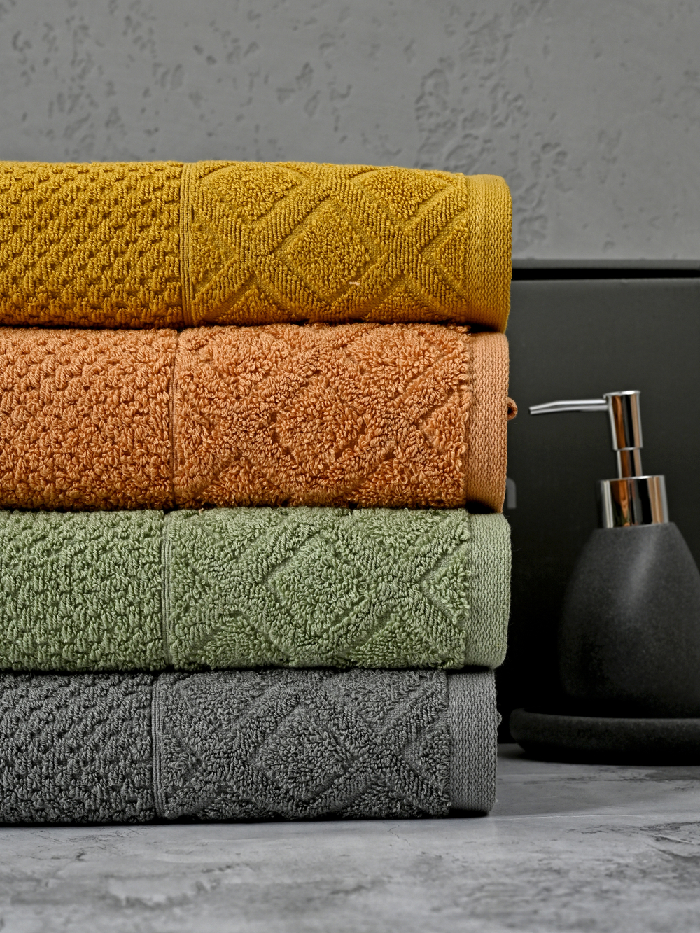 HAV00151 Набор полотенец для лица PIERRE CARDIN HOME из 4пр DIAMOND 50х90