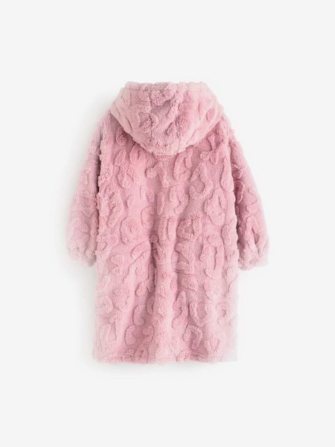 Толстовка флисовая удлиненная для девочки Next 973-856, Розовый
