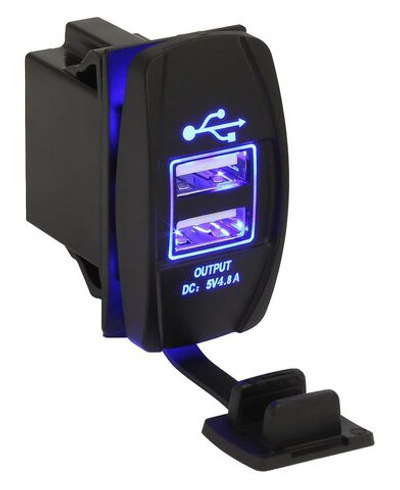 Зарядные гнезда USB в виде клавиши "Marina", 4,8 А (10264237)