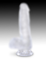 Фаллоимитатор King Cock Clear 6" Cock with Balls Pipedream 575220PD