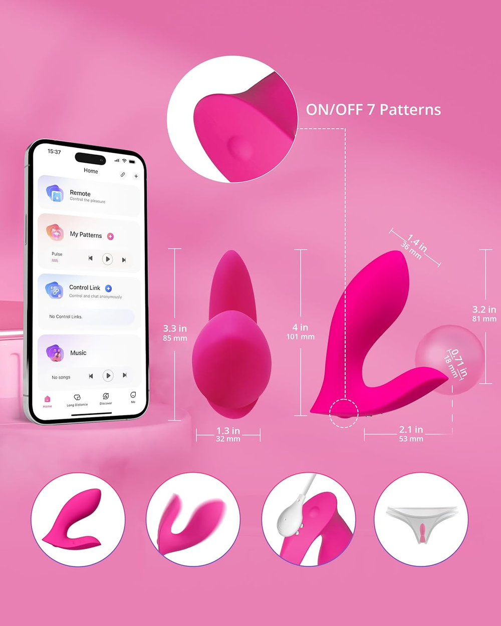 Вибротрусики Lovense Flexer