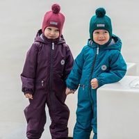 Шлем демисезонный из смесовой шерсти с помпоном "Брусника"