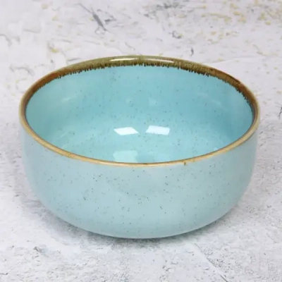 Салатник керамический «Tiffany Blue» 15,5*7см