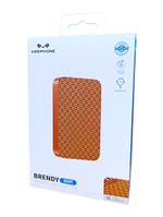 Powerbank магнитный с MagSafe Keephone Brendy 10000mAh оранжевый с узором