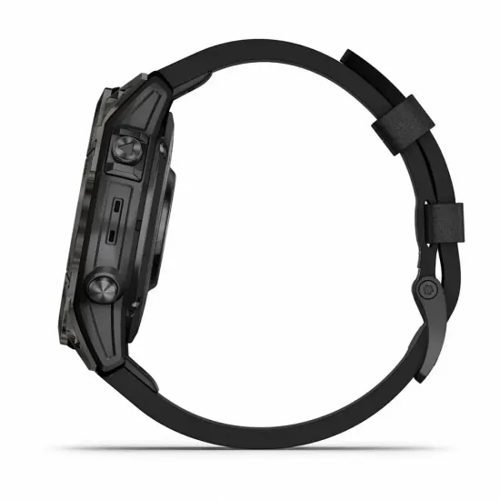 Умные часы Garmin EPIX Pro Gen 2 Sapphire Carbon Gray Black Leather Band 47mm