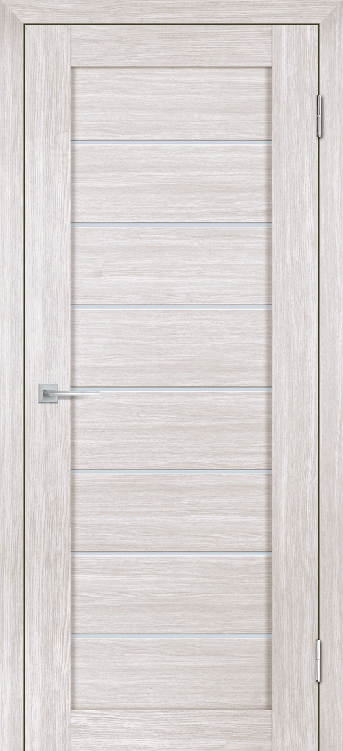 Дверь Лайт-08 nanotex / Цвет Лиственница белая / белый сатинат / Двери STABILE PORTE