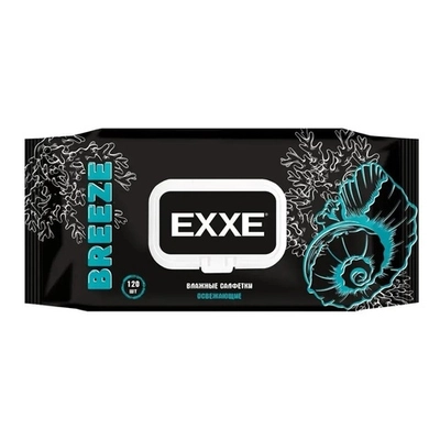 Салфетки влажные (Микс Breeze&Silver), 120 шт EXXE MEN