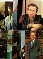 №119 Открытки Артисты и актёры СССР 1970–1980-е г. 25 штук. Цветные, чистые, без повторов