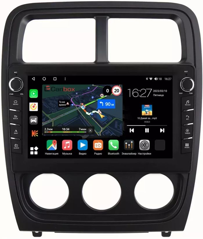 Магнитола для Dodge Caliber 2009-2012 - Canbox 9-1115 Android 10, Быстрая, CarPlay, 4G SIM-слот
