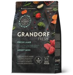Grandorf Fresh сухой корм для собак мелких пород свежее мясо ягненка с бататом 1кг